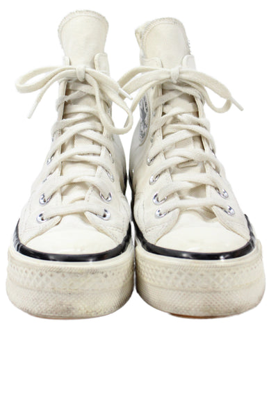 Converse Womens Canvas All Star High Top Sneakers White Size 6