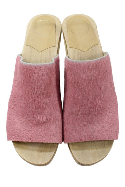 No 6 Womens Slide On Wedge Sandals Pink Size 40 10