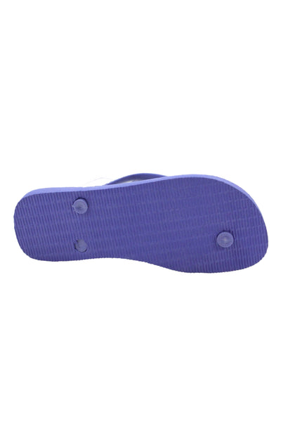 Havaianas Womens Rubber Logo T Strap Beach Sandals Purple Size 4-5