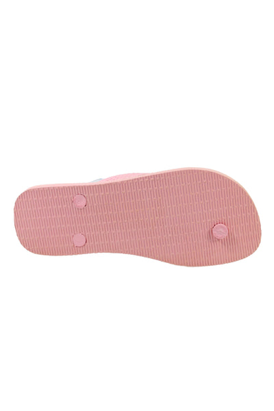Havaianas Womens Rubber Heart Logo T Strap Beach Sandals Pink Size 4-5