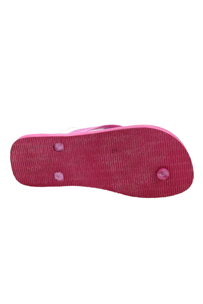 Havaianas Womens Rubber Logo T Strap Beach Sandals Pink Size 4-5