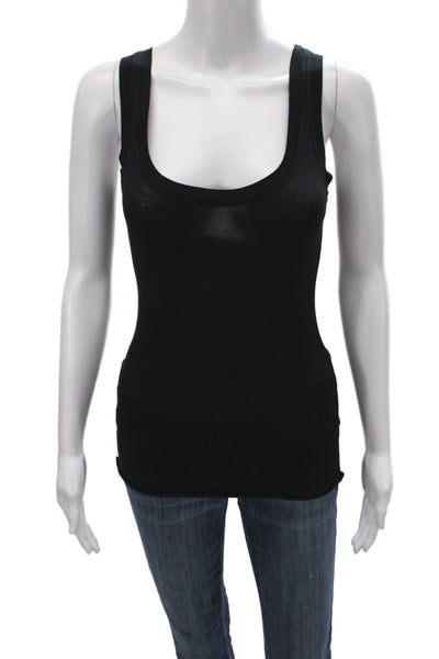 Velvet by Graham & Spencer Womens Scoop Neck Sleeveless Black Tank Size XS