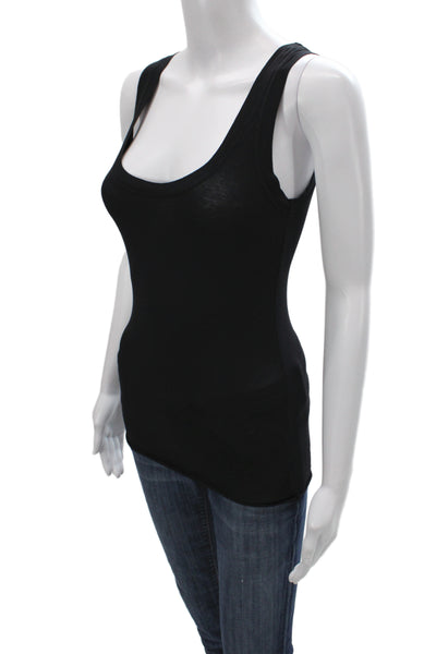 Velvet by Graham & Spencer Womens Scoop Neck Sleeveless Black Tank Size XS