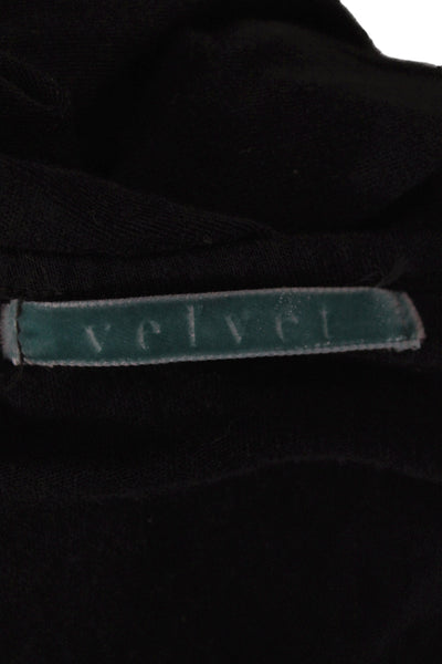 Velvet by Graham & Spencer Women Black Cotton Scoop Neck Sleeveless Tank Size L