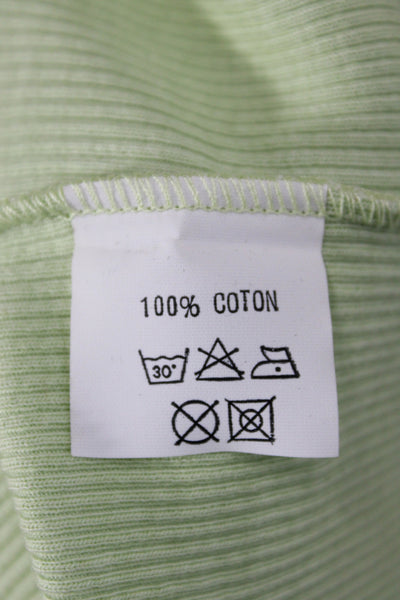 Hartford Women Camisole Sleeveless Scoop Neck Cotton Green Size 2
