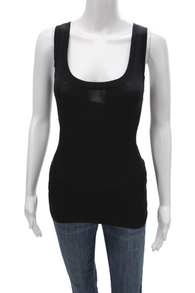 Velvet by Graham & Spencer Womens Basic Black Cotton Tank Size S