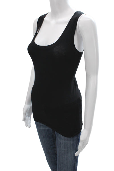 Velvet by Graham & Spencer Womens Basic Black Cotton Tank Size S