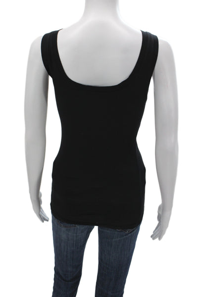 Velvet by Graham & Spencer Womens Basic Black Cotton Tank Size S