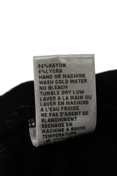 Standard James Perse Womens Black Scoop Neck Basic Tank Rayon Size 2