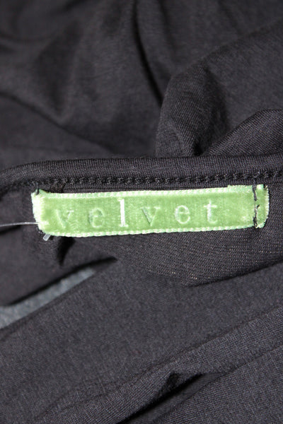 Velvet by Graham & Spencer Women Jersey V-Neck Sleeveless Blouse Black Size M
