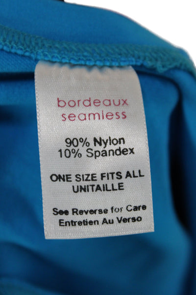 Bordeaux Women Basic Blue Sleeveless Scoop Neck Tank Top Size One Size