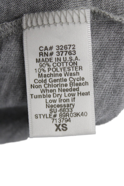 C&C California Women Gray Scoop Neck Basic Tank Sleeveless Cotton Size XS
