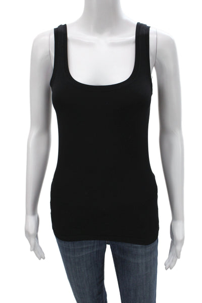 Bordeaux Women Basic Black Scoop Neck Sleeveless Tank Pullover Size One Size