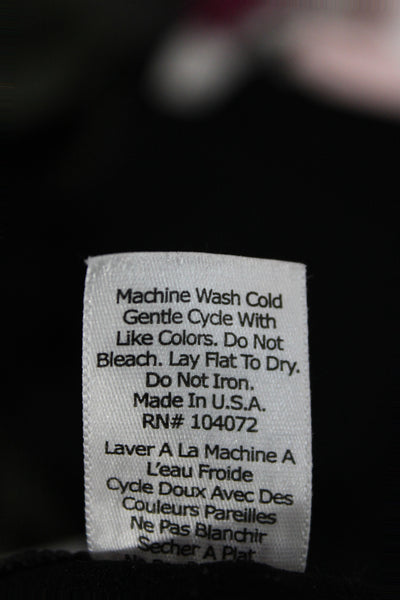 Bordeaux Women Basic Black Scoop Neck Sleeveless Tank Pullover Size One Size