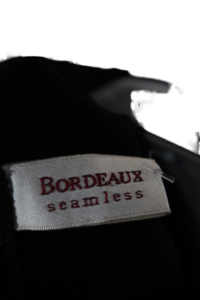 Bordeaux Women Basic Black Scoop Neck Sleeveless Tank Pullover Size One Size
