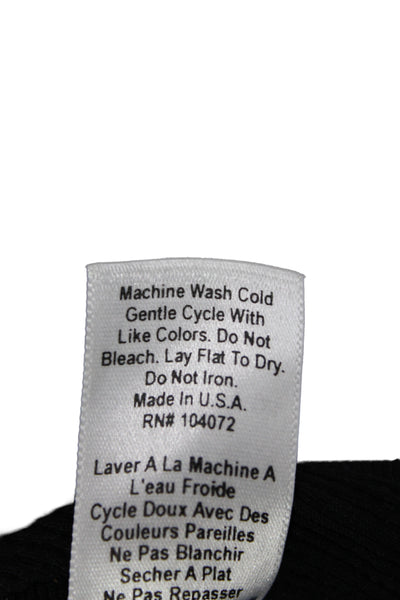 Bordeaux Women Basic Scoop Neck Black Nylon Tank Size One Size