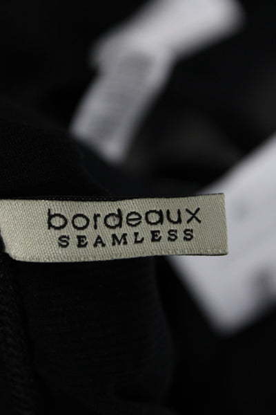 Bordeaux Women Basic Scoop Neck Black Nylon Tank Size One Size