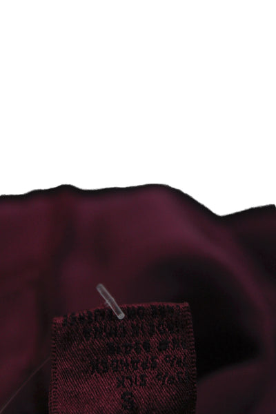 Trina Turk Womens Purple Silk V-Neck Tank Size S