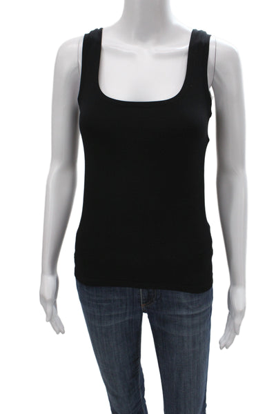 Bordeaux Womens Black Basic Tank Scoop Neck Sleeveless Pullover Size One Size