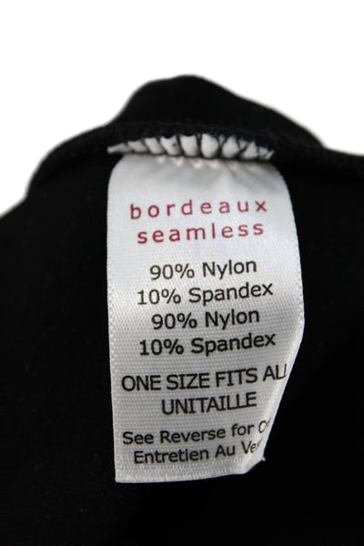 Bordeaux Womens Black Basic Tank Scoop Neck Sleeveless Pullover Size One Size