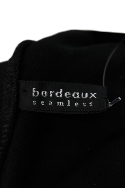 Bordeaux Womens Black Basic Tank Scoop Neck Sleeveless Pullover Size One Size