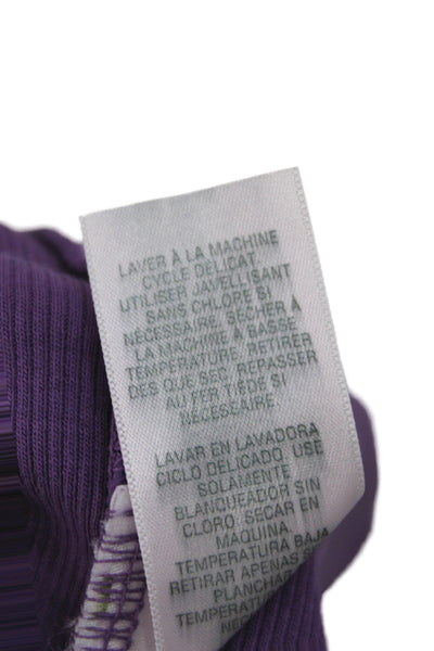 Splendid Women Basic Purple Supima Cotton Scoop Neck Sleeveless Tank Size S