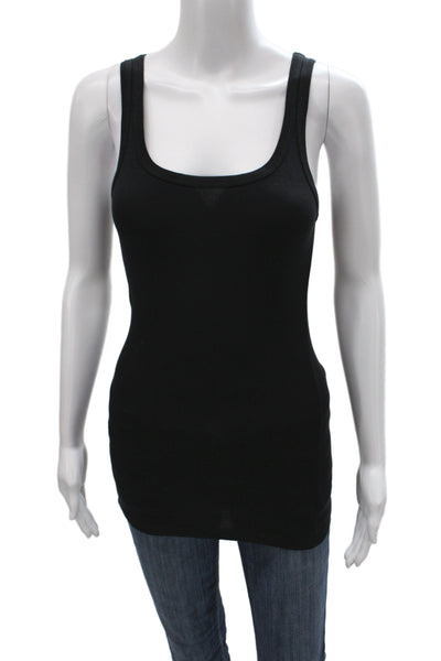 Splendid Women Basic Scoop Neck Sleeveless Tank Black Size S