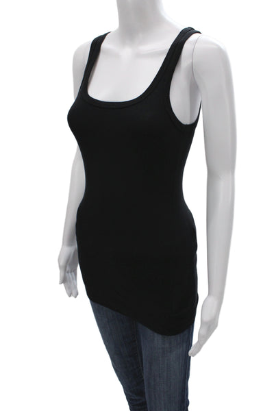 Splendid Women Basic Scoop Neck Sleeveless Tank Black Size S