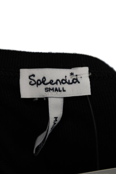 Splendid Women Basic Scoop Neck Sleeveless Tank Black Size S
