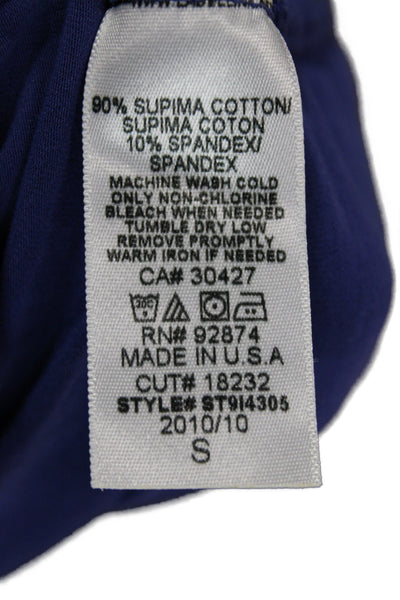 Splendid Womens Basic Purple Supima Cotton Scoop Neck Tank Sleeveless Size S