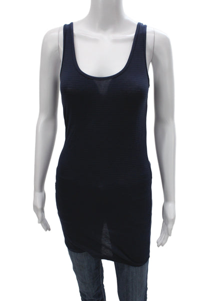 Splendid Women Basic Blue Tank Scoop Neck Sleeveless Size S