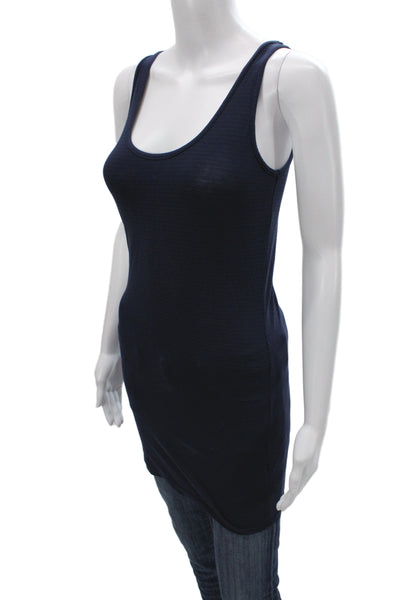 Splendid Women Basic Blue Tank Scoop Neck Sleeveless Size S