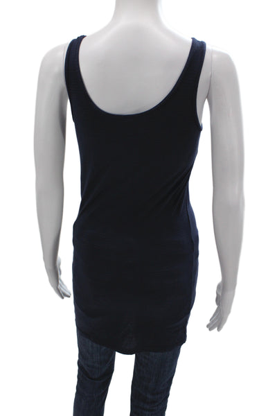 Splendid Women Basic Blue Tank Scoop Neck Sleeveless Size S