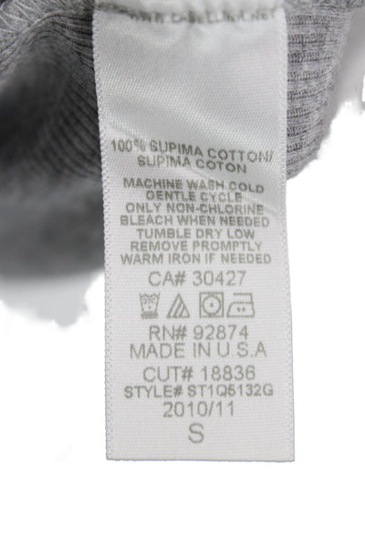 Splendid Women Basic Gray Scoop Neck Sleeveless Tank 100% Supima Cotton Size S