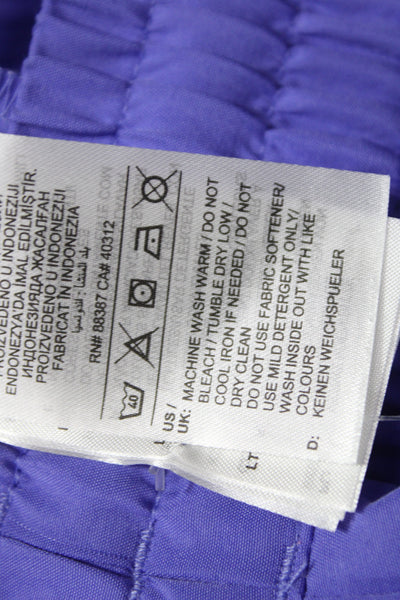Adidas Womens Purple Cargo Pants 100% Recycled Polyester Pull On Size S