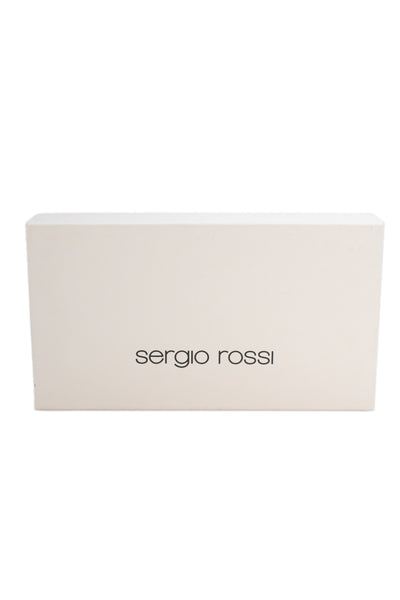 Sergio Rossi Womens Suede Gold Tone Ballet Flats Brown Size 39.5 9.5