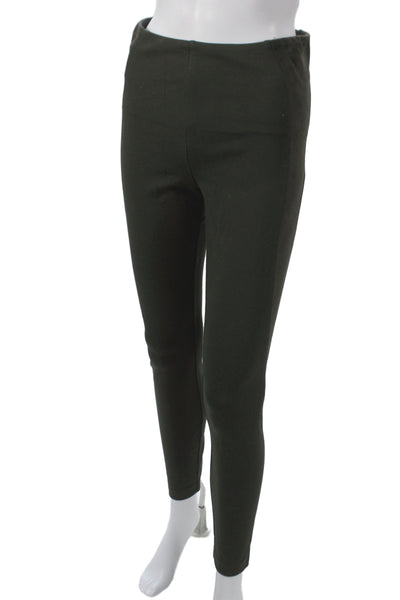 Lysse Womens Ankle Leggings Green Viscose Solid Casual Size S
