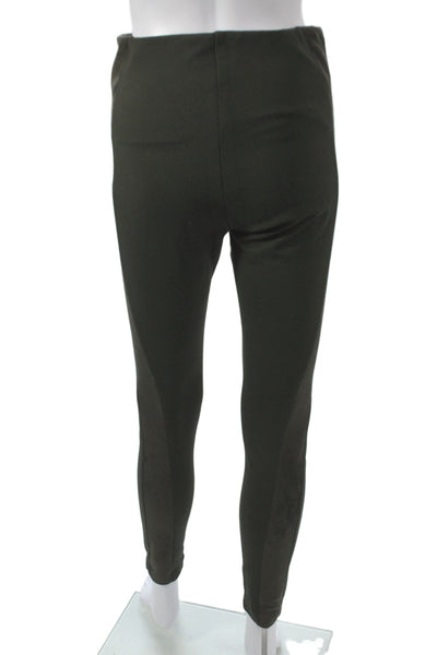Lysse Womens Ankle Leggings Green Viscose Solid Casual Size S