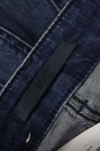 Mac Womens Skinny Jeans Blue Low Rise Button Cotton 25 Inseam Size 27