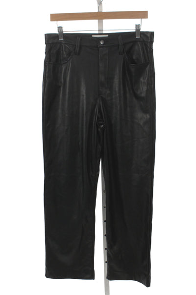 Joes Women Black Button Pants 100% Polyurethane Size 30