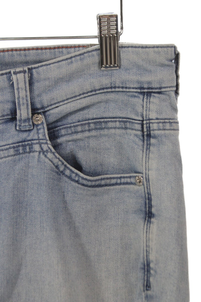 MAC Rich Jeans Womens Cropped Blue Low Rise Cotton Jeans Size 28