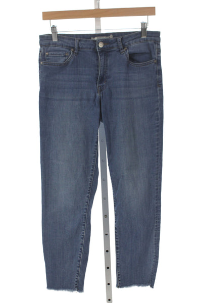 Tractr Women Ankle Jeans Blue Cotton Mid Rise 23 Inseam Size 29
