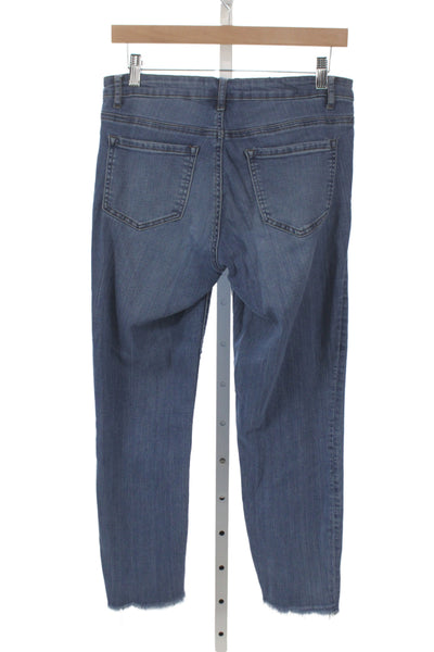 Tractr Women Ankle Jeans Blue Cotton Mid Rise 23 Inseam Size 29