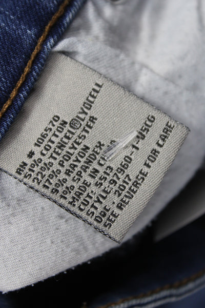 Tractr Women Ankle Jeans Blue Cotton Mid Rise 23 Inseam Size 29