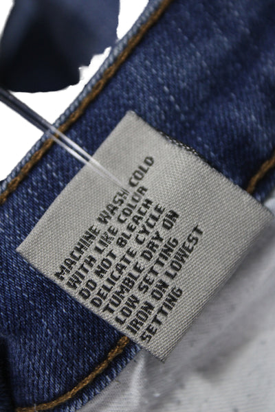 Tractr Women Ankle Jeans Blue Cotton Mid Rise 23 Inseam Size 29