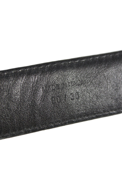 Tom Ford Genuine Crocodile Frame Buckle Belt Black Size 36