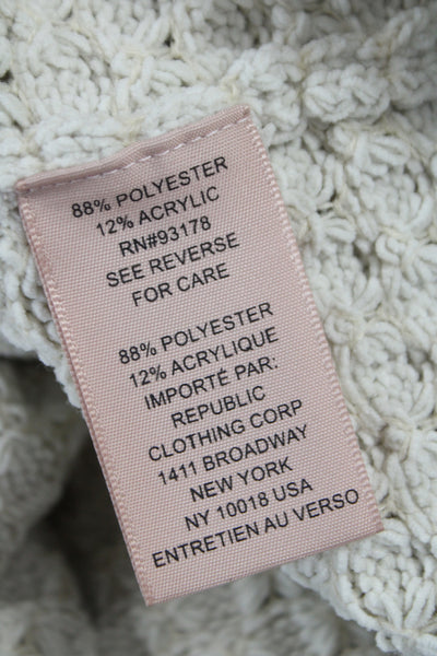 Philosophy By Republic Womens Sweater Ivory Long Sleeve Round Neck Size XL