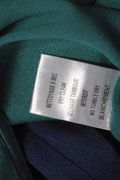 Carolina Ritzler Women Green Colorblock V-Neck Sleeveless Jumpsuit Size 36