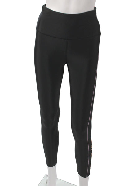 PE Nation Womens Ankle Leggings Black Athleisure 70% Recycled Polyester Size M