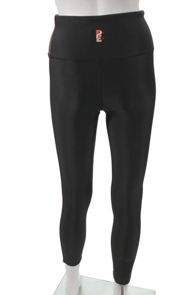 PE Nation Womens Ankle Leggings Black Athleisure 70% Recycled Polyester Size M